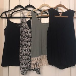 Lot of 4 tank tops